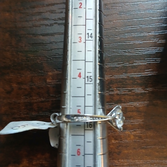 #2 GORGEOUS 925 S/S Square Triple A CZ Engagement Style Ring 😲 - Picture 11 of 13